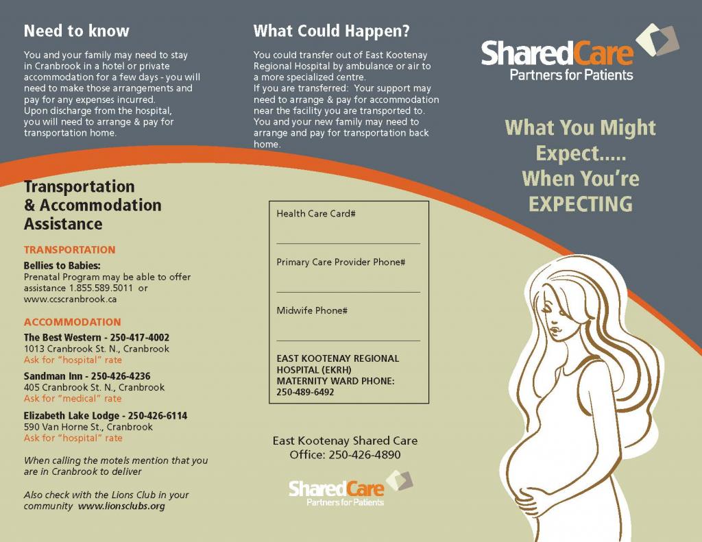 Shared Care Maternity East Kootenay Divisions of Family Practice